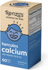 Renzo's Hercules Calcium Supplement with Vitamin D3 & K2 - Dissolvable - for Ages 2+ - Kids Vitamins - 60 Grape-Flavored Melty Tabs...
