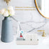 Toothbrush Holders for Bathrooms,Kids Electric Toothbrush Holder with 2 Cups Set,White Tooth Brush Toothpaste Caddy Storage,Small Bathroom Counter...