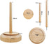Wooden Yarn Holder Dispenser for Crocheting, Yarn Ball Holder for Knitting, Yarn Spindle Dispenser with Crochet Accessories (Single Ball)...