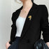Yellow Wheat Brooch Gold Wheat Diamond Brooch Set Lapel Jacket Brooch Women Suit Lapel Brooch...