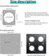 USB 3.0 D Panel Mount Solderless Connector USB 3.0 Female to Female Coupler Socket Pass Through Adapter Speed 5Gbps for Audio Video Optoelectronic...