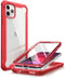i-Blason Ares Case for iPhone 11 Pro Max 2019 Release, Dual Layer Rugged Clear Bumper Case with Built-in Screen Protector (Metalic Red)...