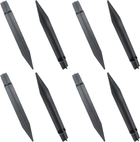 8PCS Torch Stake 8.25 Inch Pathway Light Stake Plastic Path Light Replacement ABS Plastic Stake Solar Stake for Garden,Pathway Lamps(Head Mounting...
