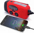 FM/AM/NOAA Weather Radio Hand Crank Self Powered Solar Portable Mini Emergency Survival Radios with 3 LED Super Bright Flashlight 2000mah Battery ...