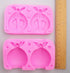 Baby Shower Silicone Candle Mold,3D Baby Foot Silicone Soap Mold Fondant Cake Decorating Candy Chocolate Mould (Boy&Girl)...