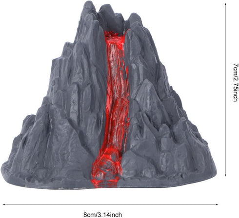 DECHOUS 10pcs Fake Volcano Decor, Volcano Documentary Science Kit Volcano Landscape Model for Scientific Education...