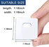 (30 Set/ 60 Pieces) Clear Vertical Blind Repair Tabs, Vertical Blind Repair Kit, Vertical Blinds Replacement slats with 2 Alcohol Wipes...