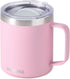 SUNWILL Insulated Coffee Mug with Lid, Travel Tumbler Reusable, 14 oz Stainless Steel Cup for Camping, Office, Home, Powder Coated Sakura...