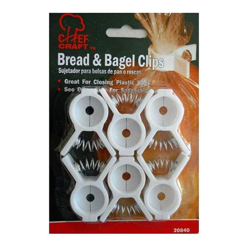 Bread, Bagel, or Chips Clips Set, White (6-Count)...