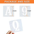 2 Inch Letter Stencils Symbol Numbers Craft Stencils, 42 Pcs Reusable Plastic Alphabet Templates for Painting on Wood, Wall, Fabric, Rock, Glass, ...