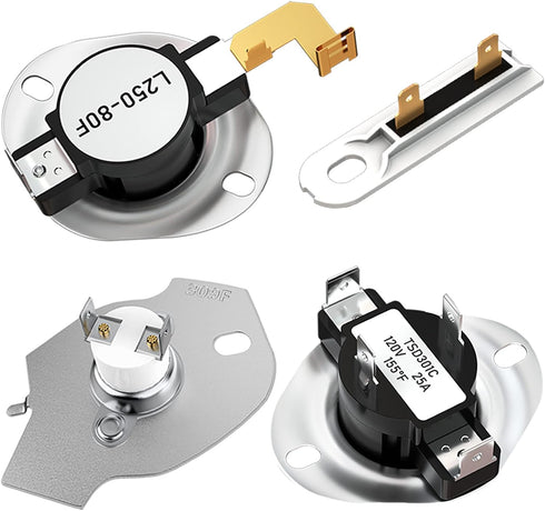 3387134 Cycling Thermostat 3392519 Dryer Thermal Fuse 3977767 High-Limit Thermostat 3977393 Cut-Off Switch - Fit for Whirlpool Ken.More May.tag Dryer Parts