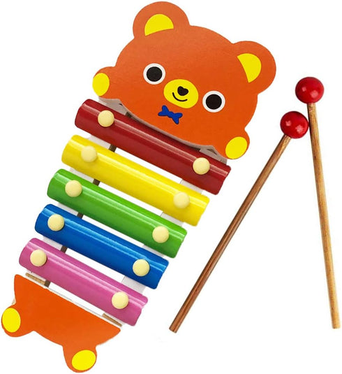 ArtCreativity Teddy Bear Xylophone, 1PC, Fun Musical Instruments for Kids, Colorful Xylophone Music Toy with 2 Sticks, Development Learning Toys f...