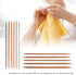 55pcs/Set Knitting Needles Kit Carbonized Bamboo Double Pointed Needles Set in 11 Sizes 13cm/5.1in (2.0mm-5.0mm)...