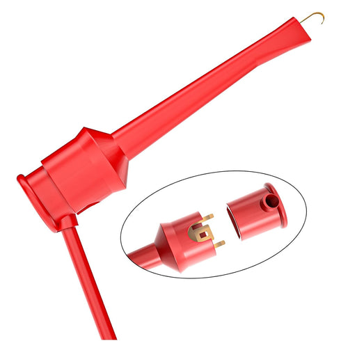 Goupchn Silicone Test Leads 5PCS Test Hook to Test Hook Test Cables Wires Dual IC Test Hooks Clips for Electronic Testing...