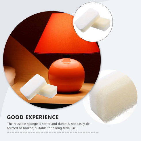OSALADI 15pcs Lampshade Cleaning Brush Light Cleaning Sponge Lamp Shade Cleaning Sponge Fabric Cleaning Sponge Pet Hair Cleaner Lampshade Cleaning...