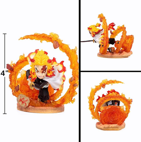 Demon Slayer Rengoku Kyoujurou Figure Statue Figurine Model Doll Collection Cute Birthday Gifts PVC...