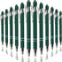 Ballpoint Pen with Stylus Tip, Soft Touch Click Metal Pen, 1.0mm Medium Point, Black Ink, 12 Count(Dark Green)...