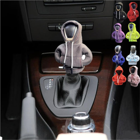 Hoodie Gear Shift Cover, Car Gear Shift Cover Hoodie,4.7 Inch Car Shifter Stick Protector Decoration. Universal fit Shift knob Cover Car Interior ...