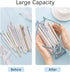 4 PCS Pencil Cases Pen Pouch Clear Transparent Marker Pouch with Zipper, Exam Pencil Storage Bag Travel Cosmetic Makeup Bag, Stationery Toiletries...