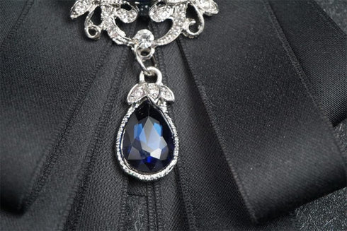 Topz bow brooch for men christmas tie adjustable band necktie rhinestone bowties men for wedding party ceremony...