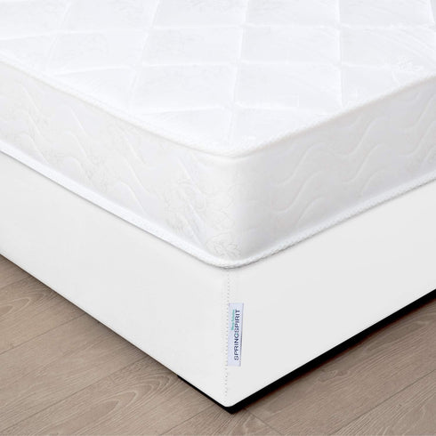 Box Spring Cover Queen Size with Smooth and Elastic Woven Material, Only Covers Sides, Alternates for Bed Skirt, Wrinkle & Fading Resistant, Washa...