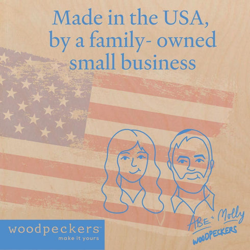 Woodpeckers Wooden Number 4 Cutouts 8" - Birch Wood - Jumbo Numbers for Wall Decor, Crafts, Parties & Home Decor - Pack of 1...