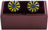 Sunflower Yellow Flower Pair Cufflinks in a Presentation Gift Box & Polishing Cloth...