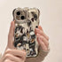 Girly Case for iPhone 11 Silver Plating Curly Wave Frame, Cute Woman Case for iPhone 11 Meteorite Shape, Shockproof Case for iPhone 11 Kawaii Bubb...