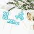 24 Pcs Sweet 16 Blue Glitter Birthday Cupcake Toppers for 16th Birthday Celebrating Party Decorations (Blue)...