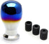 iJDMTOY Burnt Titanium Finish JDM Drop Shape Shift Knob Universal Fit Compatible with Most Car 4 5 6 Speed Manual or Automatic etc....