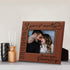 BELLA BUSTA- 3 Years of Marriage-3 years Down Forever to go-Engraved Leather Picture Frame (5 x 7 Horizontal (Rawhide))...