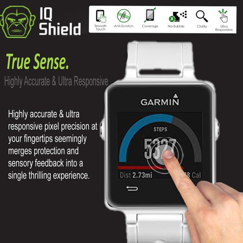 IQShield Screen Protector Compatible with Garmin Vivoactive (2015)(6-Pack) Anti-Bubble Clear TPU Film...