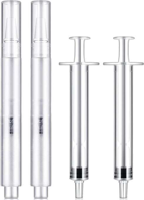 Touch Up Paint Pens 2 in 1 Pack Refillable Brush Pen Empty Oil Pen Transparent Paint Pen for Touch Up Wall Cabinets Furniture Wood(3 ml, 4 Pieces)...