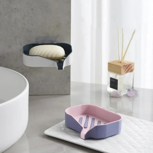 Lovely Soap Dish with Drain Soap Holder Easy Cleaning Soap Saver Dry Soap Tray,Soap Box,Large Capacity Portable Soap Box,Soap Holder Tray, Soap Bo...