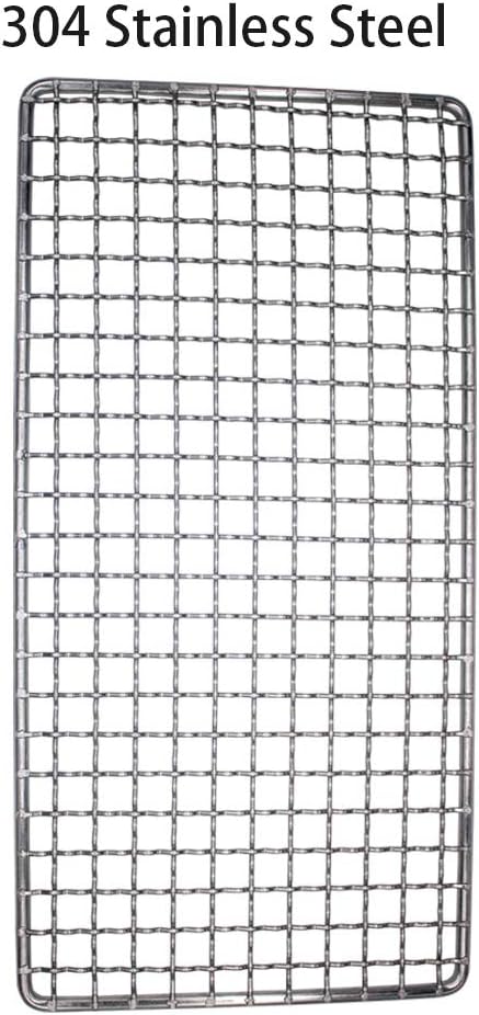 Camping Bushcraft Backpacker Grill Welded Stainless Steel Campfire Cooking Grate High Strength Outdoor Mesh Gear for Camping, Hiking, and Backpack...