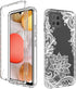 Phone Case for Galaxy A42 5G, Galaxy M42 5G SM-A426 Case with Tempered-Glass Screen Protector, Cute Clear Mandala Pattern Full Body Protective Cov...