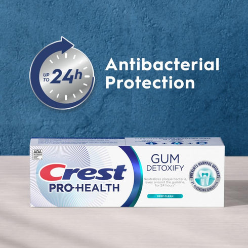 Crest Pro-Health Gum Detoxify Deep Clean Toothpaste 2.6 oz - Anticavity, Antibacterial Flouride Toothpaste, Clinically Proven, Gum and Enamel Prot...