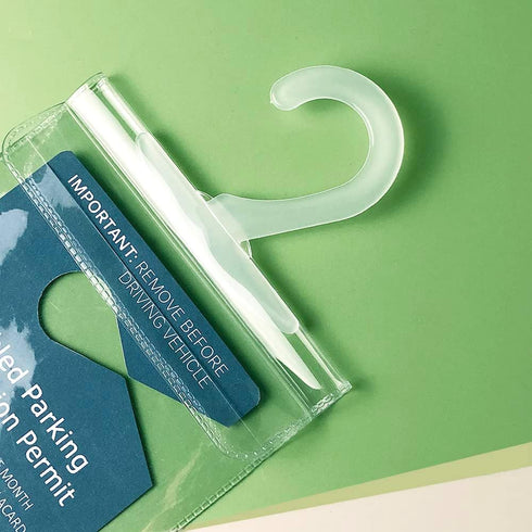 Handicapped Parking Placard Holder - Disabled Placard Protective Mirror Tag Holder with Larger Hanger by Tbuymax(Set of 4)...