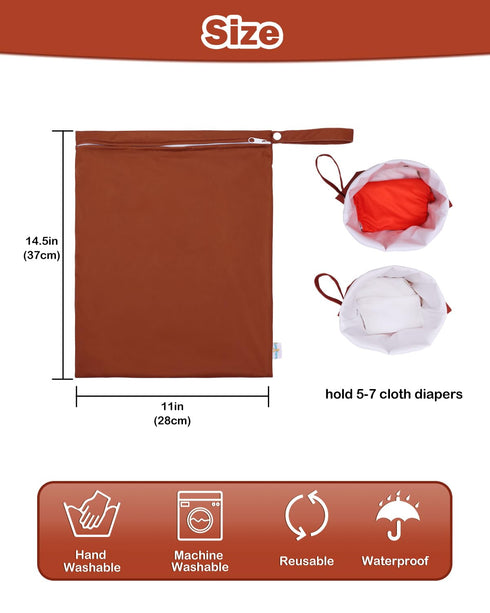 babygoal Wet Bag for Swimsuits, Waterproof Bag for Travel, Food Storage, Stroller, Daycare, Baby Diapers, Yoga, Beach, Pool, Wet Clothes LAU-NKD56...