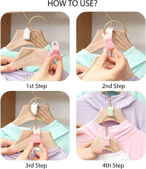 Clothes Hanger Connector Hooks 20 PCS - Hooks for Hangers to Save Space, Hanger Attachment for More Clothes,Closet Organizer,Space Saving Hanger H...