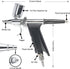 Uouteo Airbrush Trigger Gun Air Brush Gun with 0.3 mm Needles 7CC &10 CC Cup for Painting...