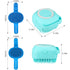 3PCS Dog Bath Brush, Dog Scrubber for Bath, Dog Bath Supplies, Dog Shampoo Brush with Adjustable Ring Handle, Bathing and Massaging Brush Christma...