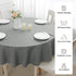 Romanstile Round Waterproof Tablecloth, Stain Resistant Washable Table Cloths Wrinkle Free Polyester Table Covers for Kitchen Dining Party Wedding...