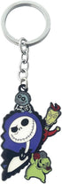 2 PCS Halloween Nightmare before Christmas Horror Keychain, Jack Sally Zero The Dog Oogie Boogi Key Chain for Women and Men...