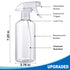 JohnBee Spray Bottles - 16.9oz/2Pack - Premium Adjustable Spray Bottles for Cleaning - No Leak And Clog Mister Spray Bottle - Spray Bottle For Hai...