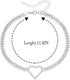 JAKAWIN Rhinestone Heart Choker Necklace Crystal Neck Chokers Chain Necklaces for Women...