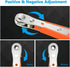 Mini Ratchet Wrench,Right Angle Phillips Magnetic Screwdriver for Tight Spaces with 1/4" Drive High Torque Offset Reversible Mini Ratchet Offset S...