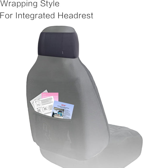 TFY Car Mount Universal Car Headrest Mount Holder with Silicon Holding Net Compatible with Both 4.5-6 Inch Phones and 7-10.5 Inch Tablets...