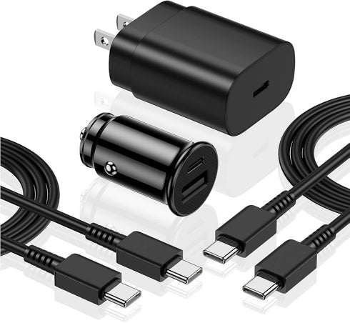 Samsung Type C Charger Fast Charger for Samsung Galaxy S22 S21 S20 5G FE Plus Ultra S10 S10e S9 S8 Note 20,USB C Quick Wall Charger +27W Rapid Car...