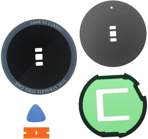 ubrokeifixit Gear S3 Classic Back Rear Door Glass Cover Case Replacement with Adhesive for Samsung Gear S3 Classic SM-R770 SM-R775...